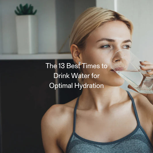 Fit woman drinking water – optimal hydration to support metabolism, appetite control, and GLP-1 activation