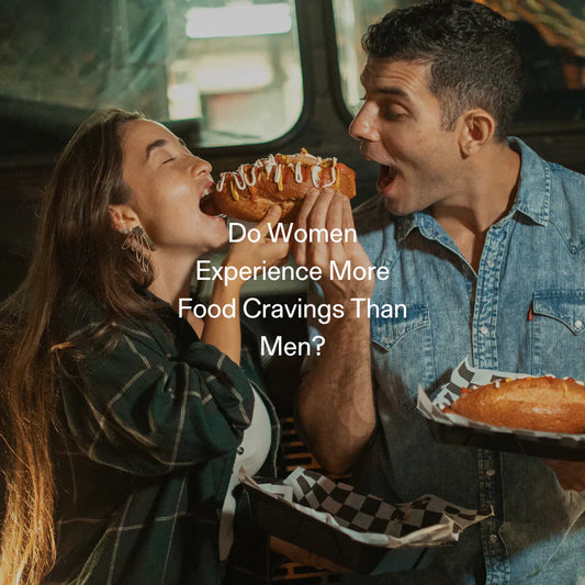 Man and woman sharing food – gender differences in cravings and appetite hormones like GLP-1