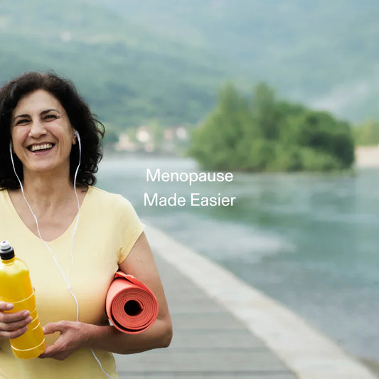 Active older woman smiling post-workout – GLP-1 support and natural appetite control during menopause