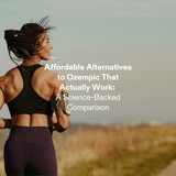 Woman running outdoors exploring affordable alternatives to Ozempic for natural appetite and weight management support