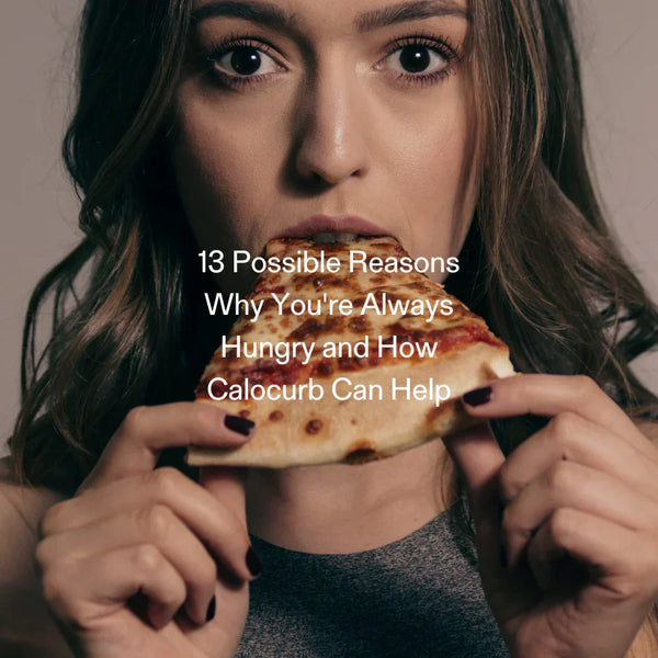 Woman craving pizza – exploring causes of constant hunger and how GLP-1 support from Calocurb can help