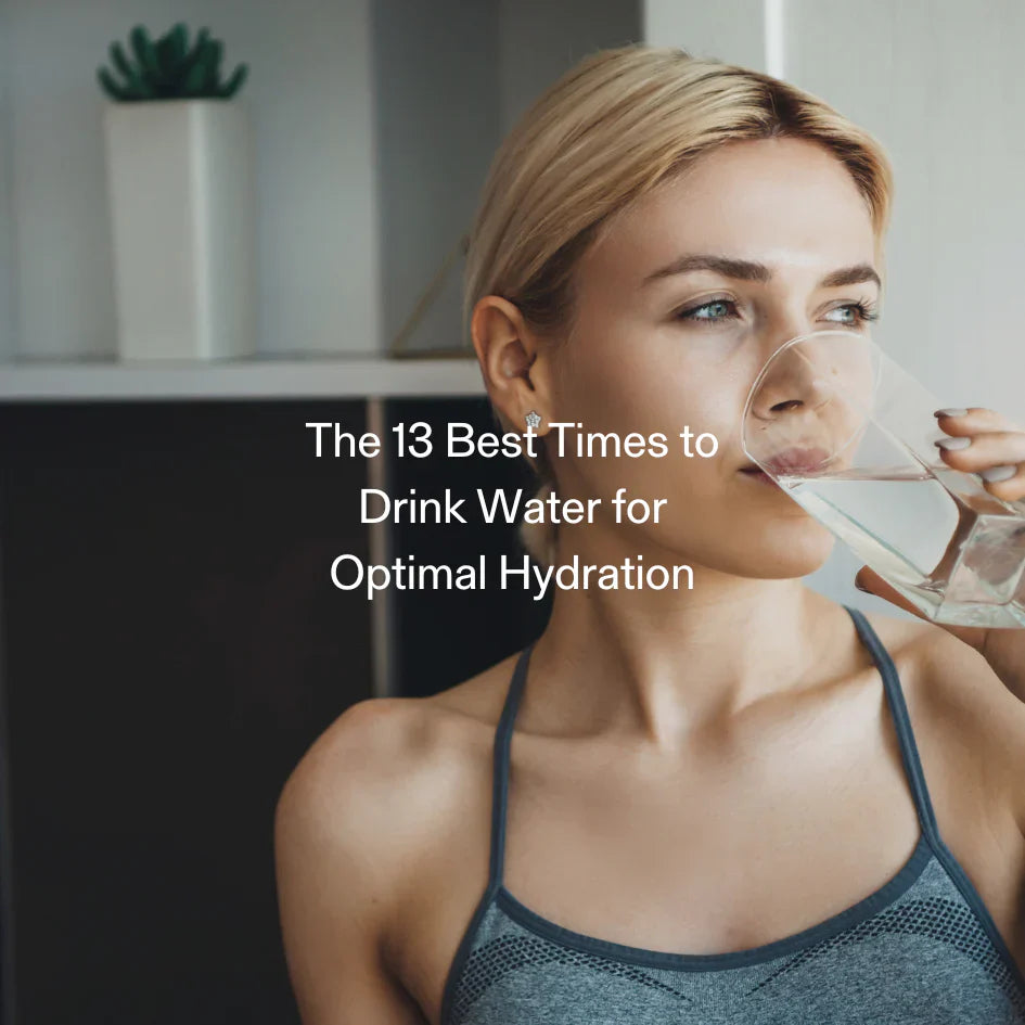 Fit woman drinking water – optimal hydration to support metabolism, appetite control, and GLP-1 activation