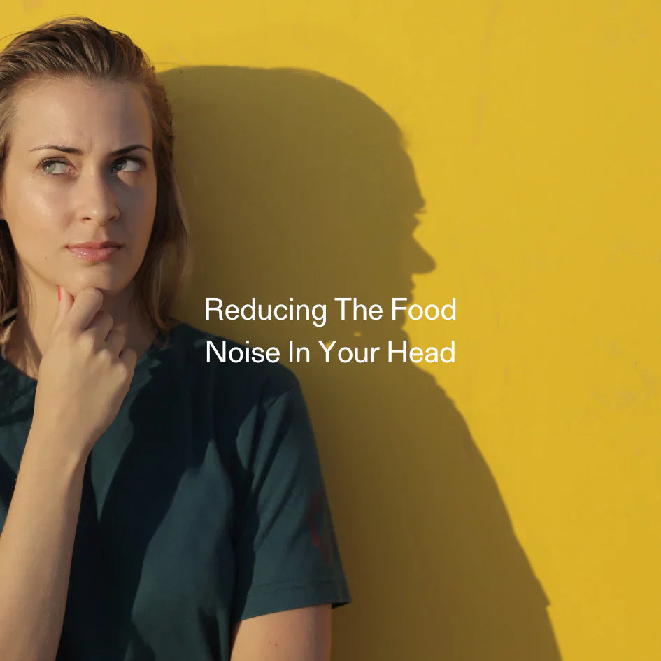 Woman thinking with shadow – managing food noise and appetite through natural GLP-1 support