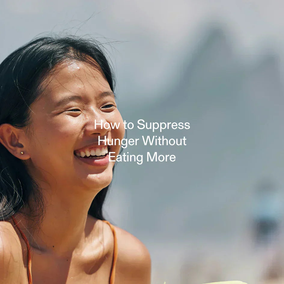 Smiling woman outdoors – natural ways to suppress hunger without eating more
